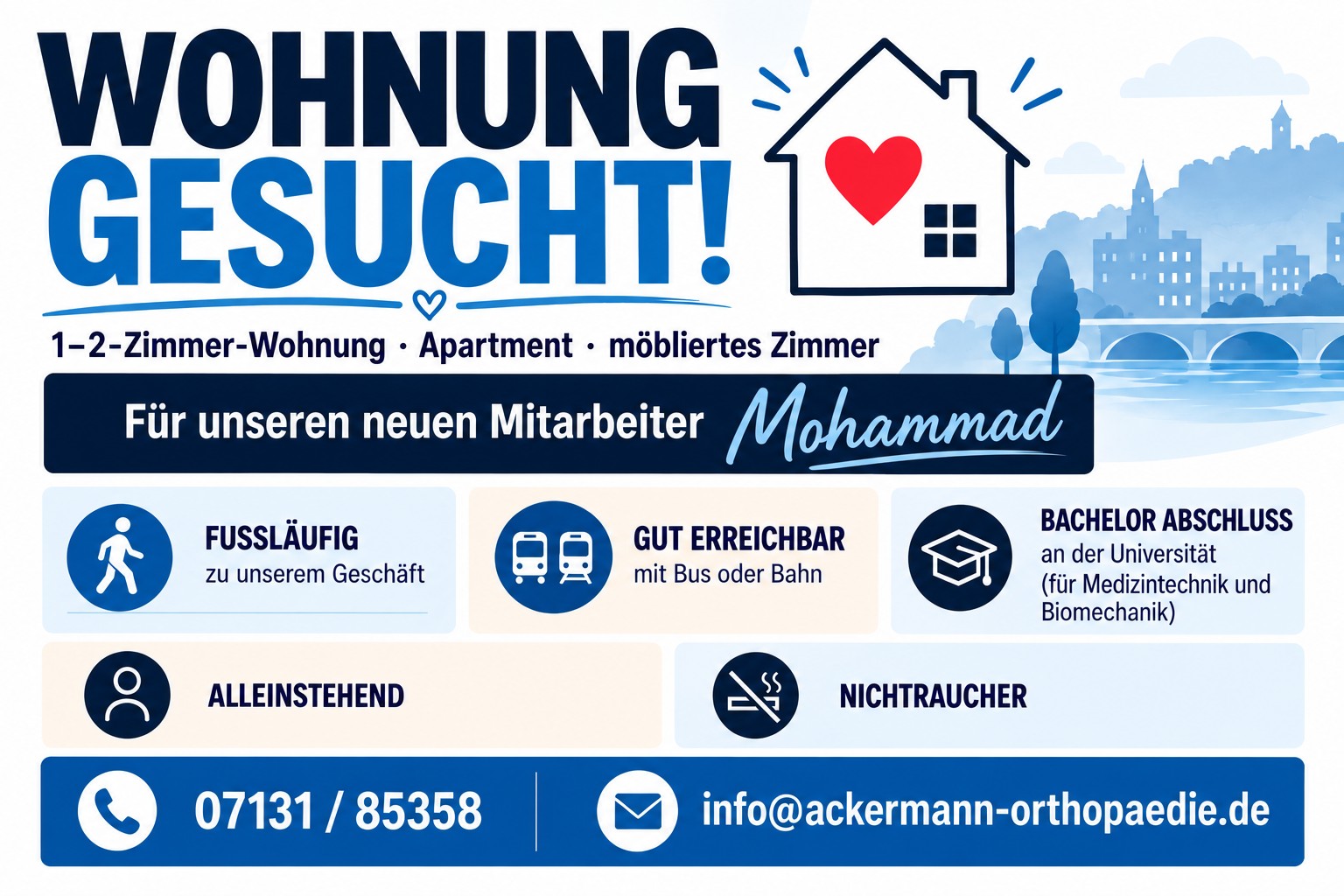 Wohnung gesucht
